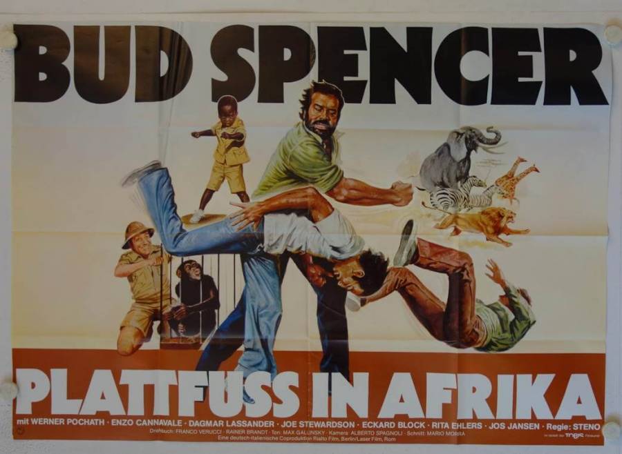 Plattfuss in Afrika originales deutsches A0-Filmplakat